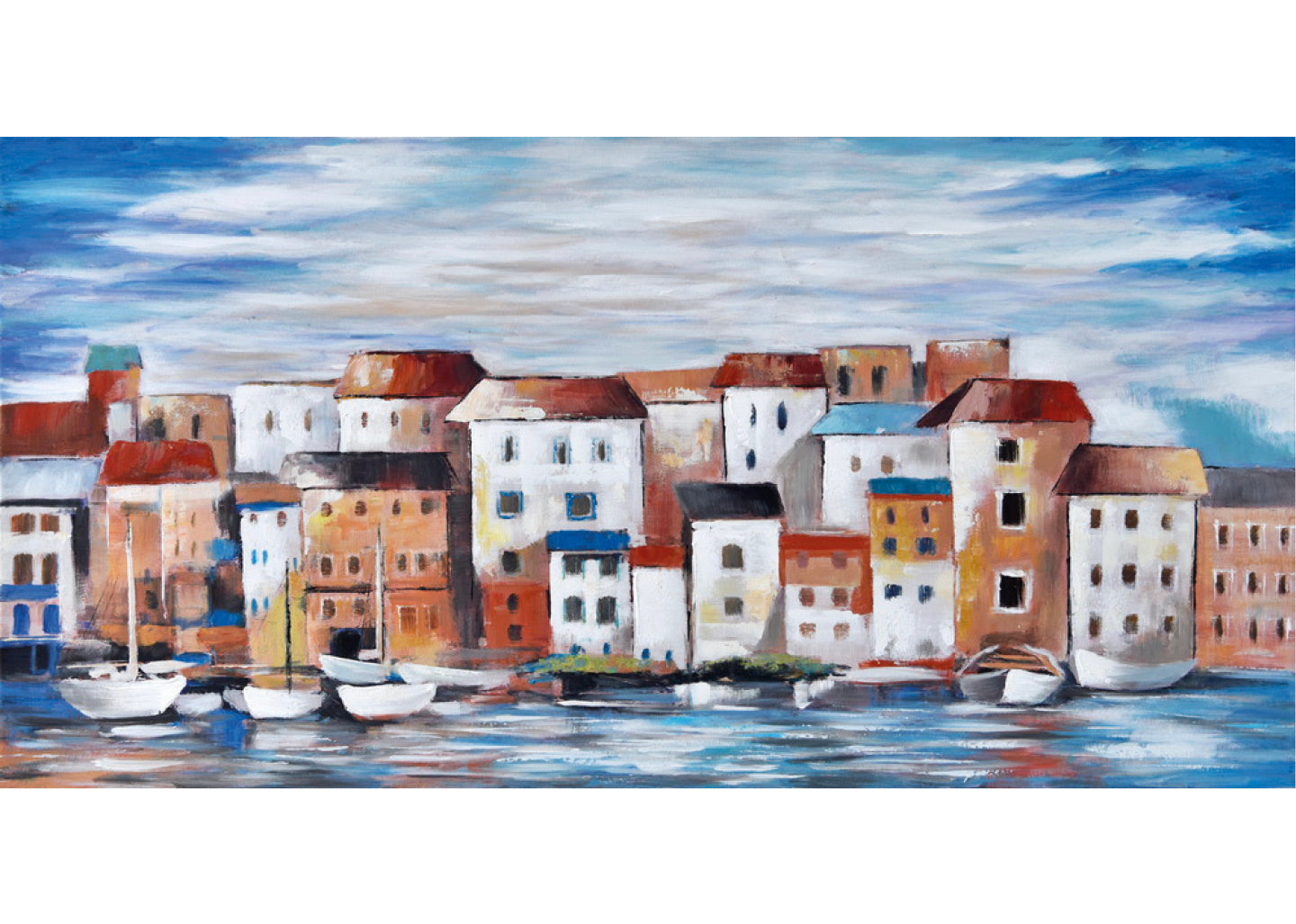 Quadro "Città sul mare" Studio Decò