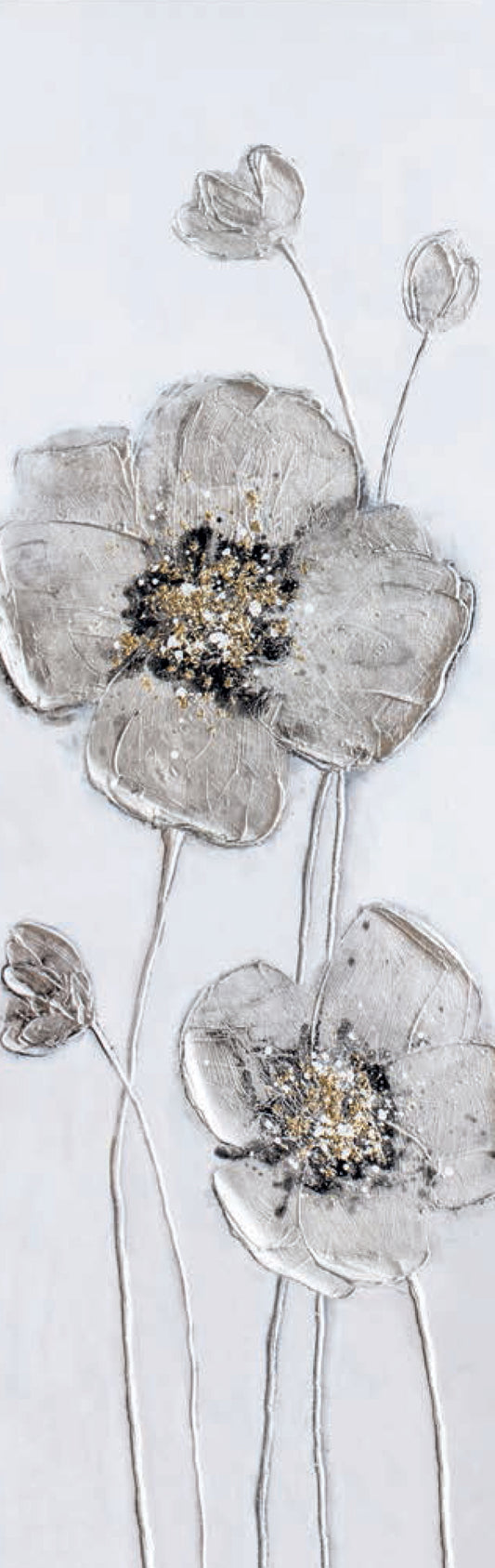 Quadro "SILVER FLOWERS 2"