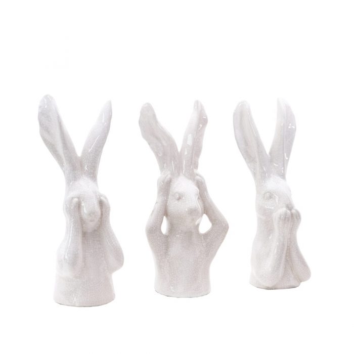 Tre coniglietti bianchi